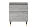 2-piece grey bedside tables, 40x35x50 cm, engineered wood, HHDV65320