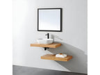 Wall-mounted washbasin unit in oak, 100x46 cm, BFJH53987
