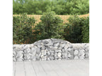 Arched gabion basket 300x30x60/80 cm Galvanized iron ITCP89019