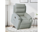 Light grey velvet electric recliner chair EBOA24253