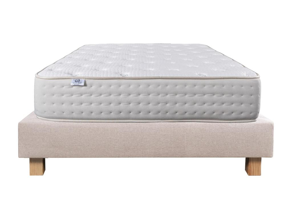 Mattress set 90x190 cm 26 cm beige bed base DYLK40562