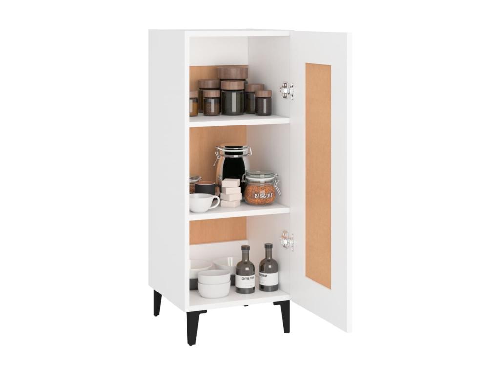 White sideboard 34.5x34x90 cm engineered wood LOEA06514