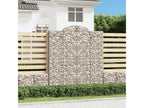 Arched gabion baskets, 4 pcs, 200x50x220-240 mm, galvanized iron, BYLZ72358