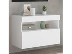 Wall-mounted TV unit with Lysvia LED white light, 60x30x40 cm, UCDI09011