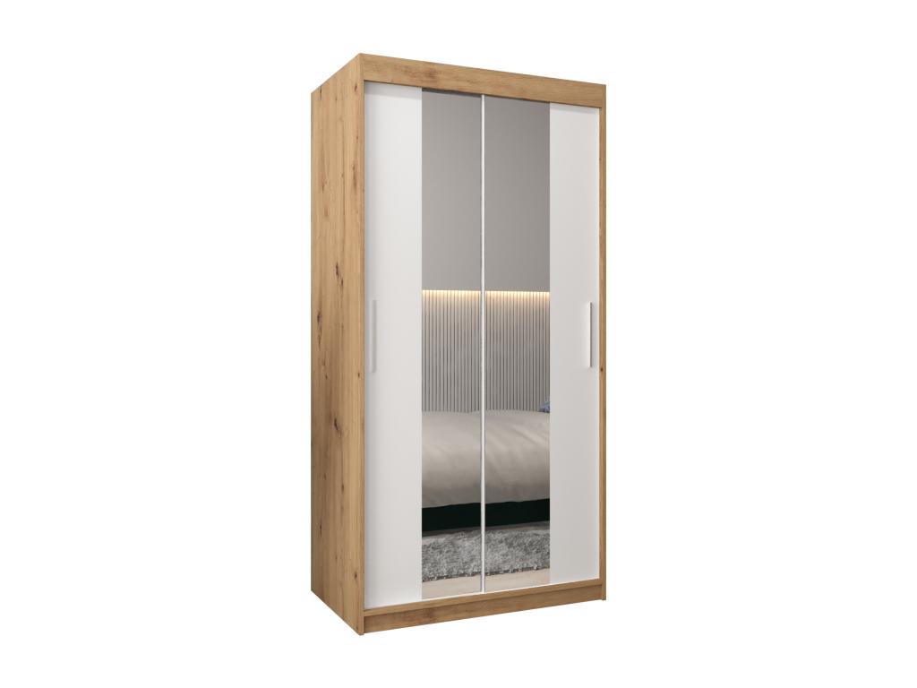 Wardrobe 1 with Sliding Doors 200/100/62 2 Doors Elariva/White CLXL67720