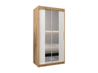 Wardrobe 1 with Sliding Doors 200/100/62 2 Doors Elariva/White CLXL67720
