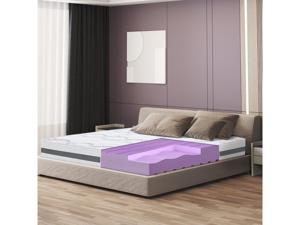 Single Mattress 100x220 with Memory Foam - Premium Quality - Height 25 cm - Made in Italy TBQM84044