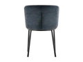 'Lysvia' Chair, Dark Grey Fabric, dimensions H76 x W52 x D54 cm, ideal for your kitchen or dining room, RWZM45342