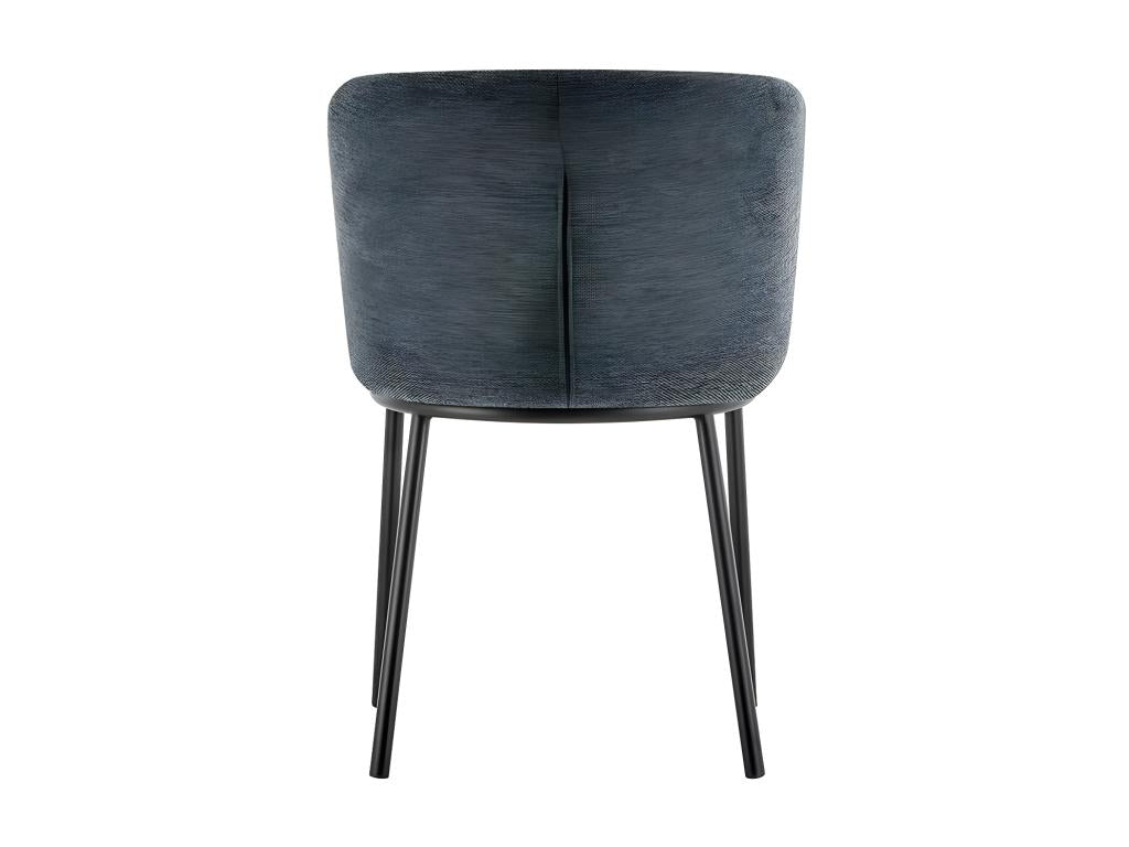 'Lysvia' Chair, Dark Grey Fabric, dimensions H76 x W52 x D54 cm, ideal for your kitchen or dining room, RWZM45342