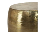Oriental hammered aluminum coffee table, 53x41cm, gold, Lysvia FUOD04668