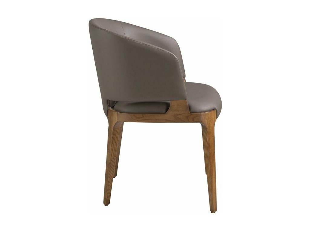 Lysvia Ash Wood and Leather Chair - Lysvia Color 07 Sand LVQR02721