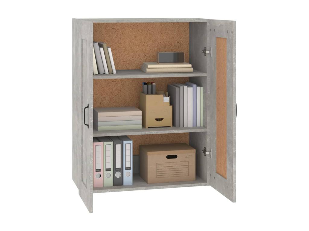Wall-mounted cabinet, concrete grey, 69.5x32.5x90 cm, DLNH01468