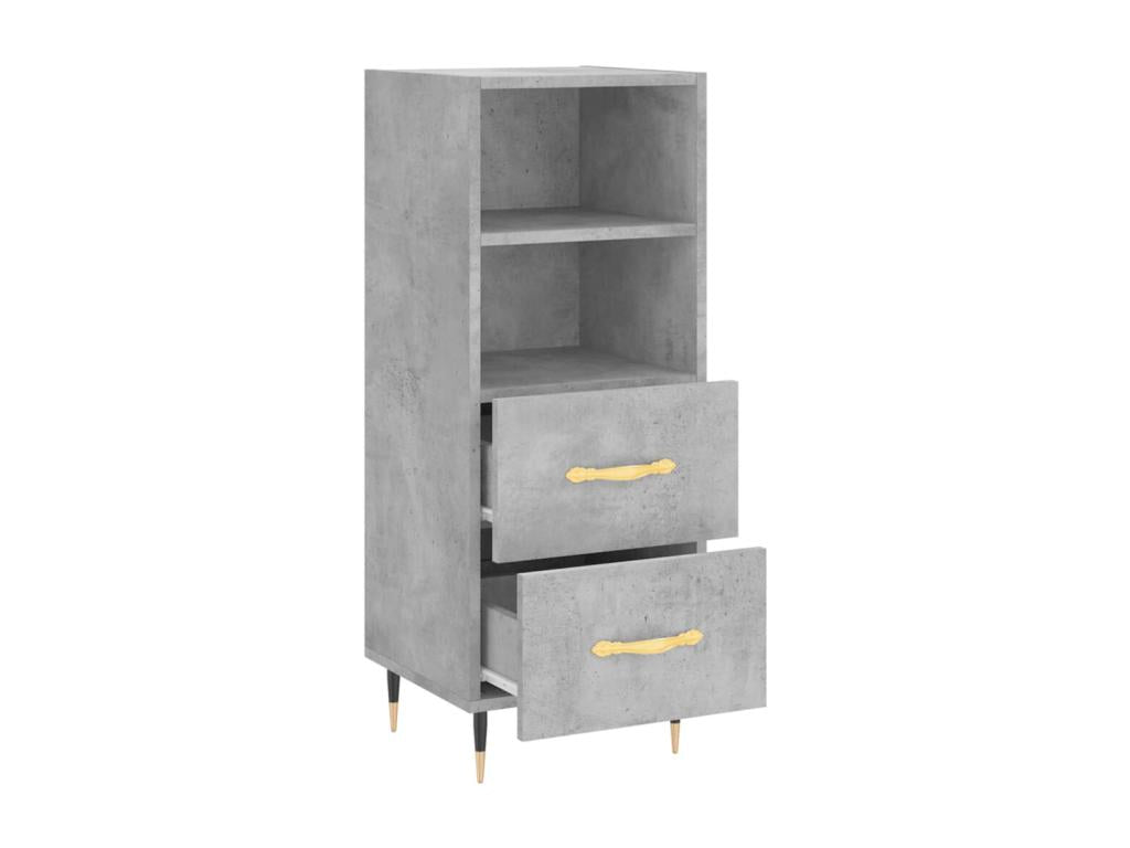 Concrete Grey Buffet 34.5x34x90 cm Engineered Wood EOCC93402