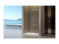 Lysvia fixed shower screen with sliding door, 134-136.6 cm, FELA32310