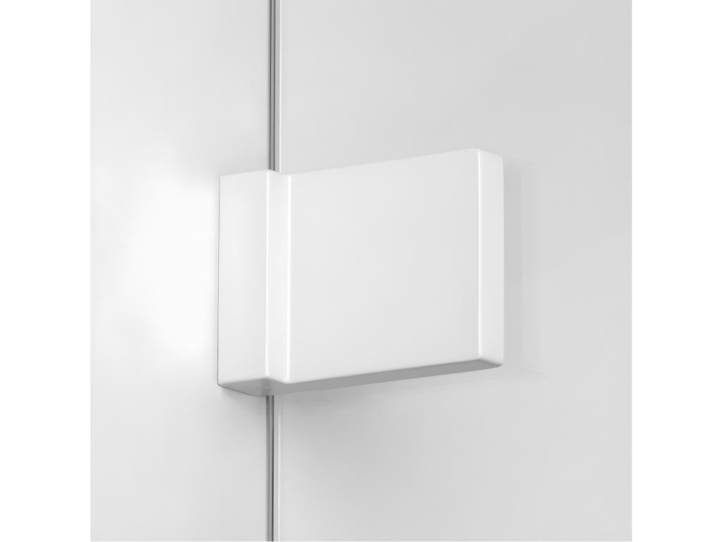 White 100x100cm right-hand pivot shower enclosure with front access RCFC71022