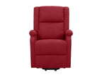 Burgundy Red Fabric Massage Chair QWPM89249