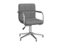 Swivel dining chair, light grey fabric, ERTO26429