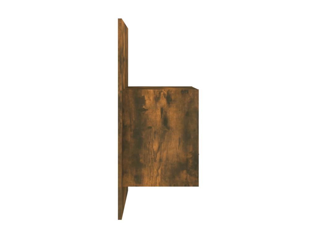 Smoked Oak Wall-Mounted Bedside Table XEAA30436
