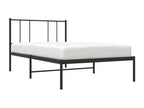 Metal bed frame with black headboard 80x200 CBUC13344