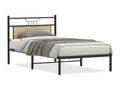 Lysvia oak bed frame (100x200 cm) FXPM81692 (mattress not included)