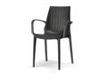 Lysvia designer woven chair with armrests - Lysvia YBEM13636