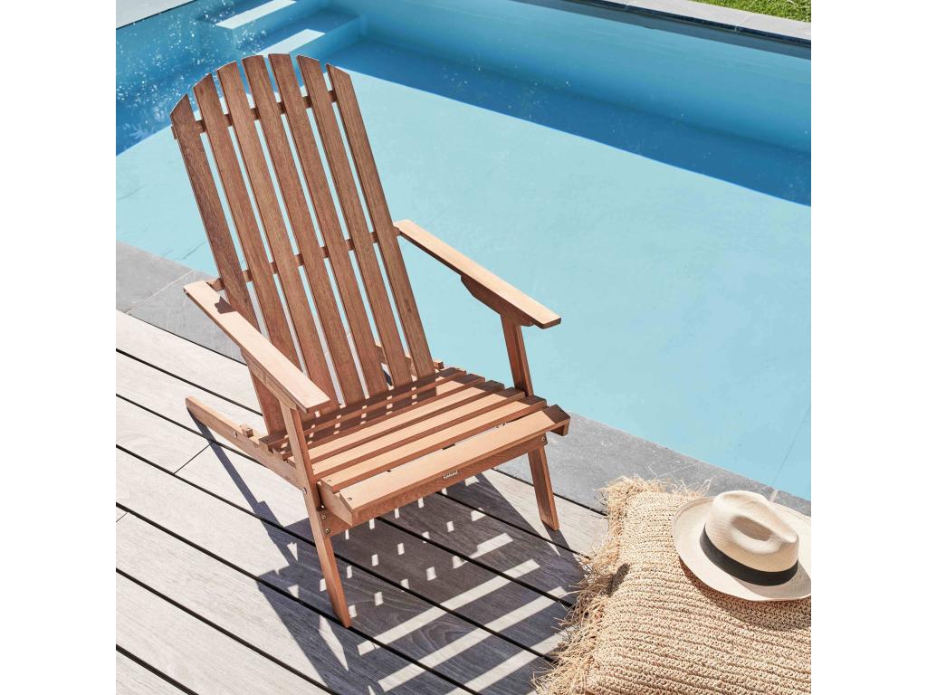 Lysvia folding armchair in eucalyptus wood WTNC53785