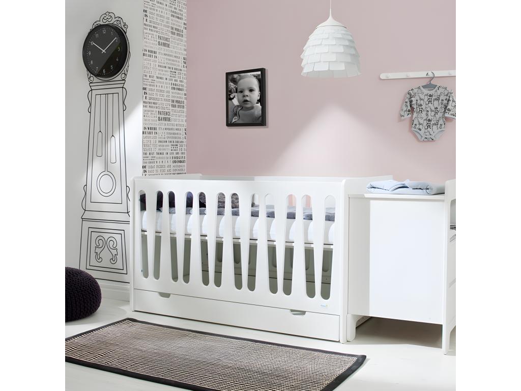 Convertible baby cot, white, GDLI26674