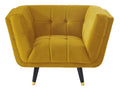 Lysvia II armchair in velvet - Ochre JPLW96668