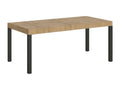 Extendable table 90x90/246 cm Everyday Premium Oak Nature Anthracite frame KFHT99593