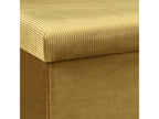 Lysvia Yellow Velvet Folding Bench Storage Chest UKFU59323
