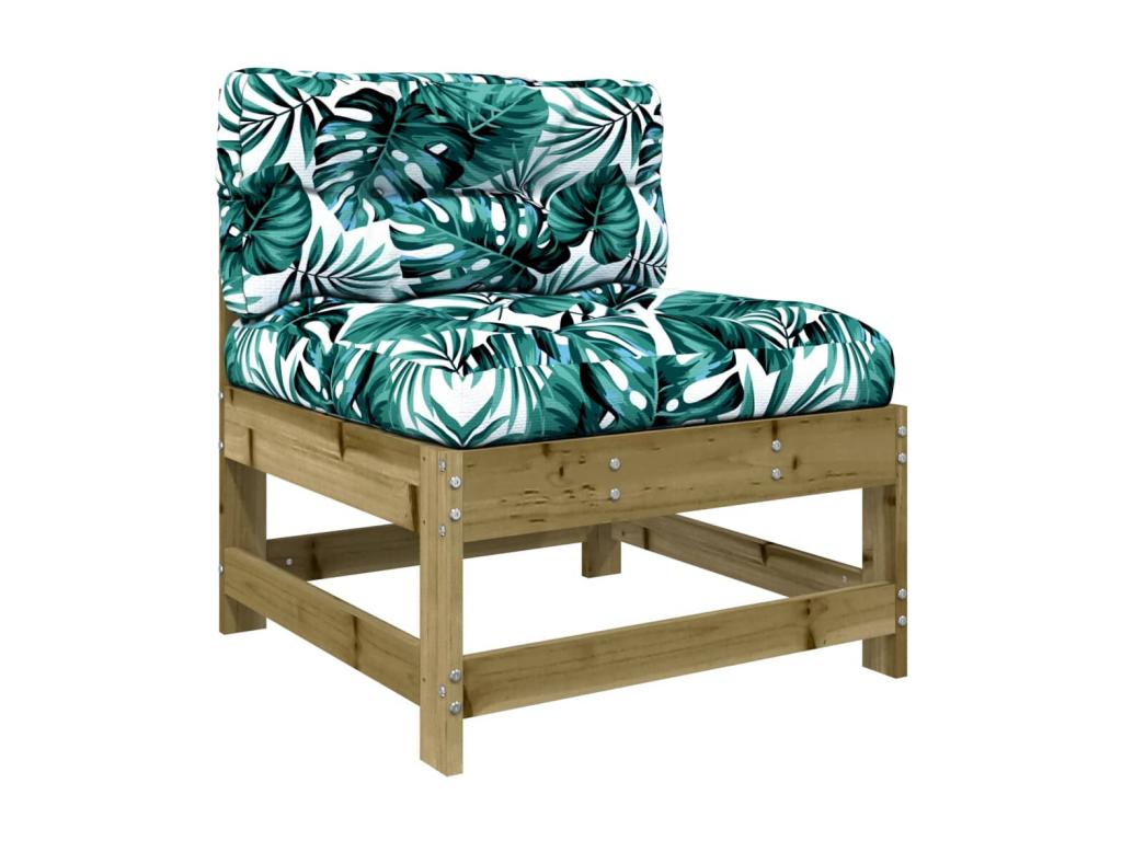 5-piece garden furniture set with cushions, impregnated pine wood GIVG61096