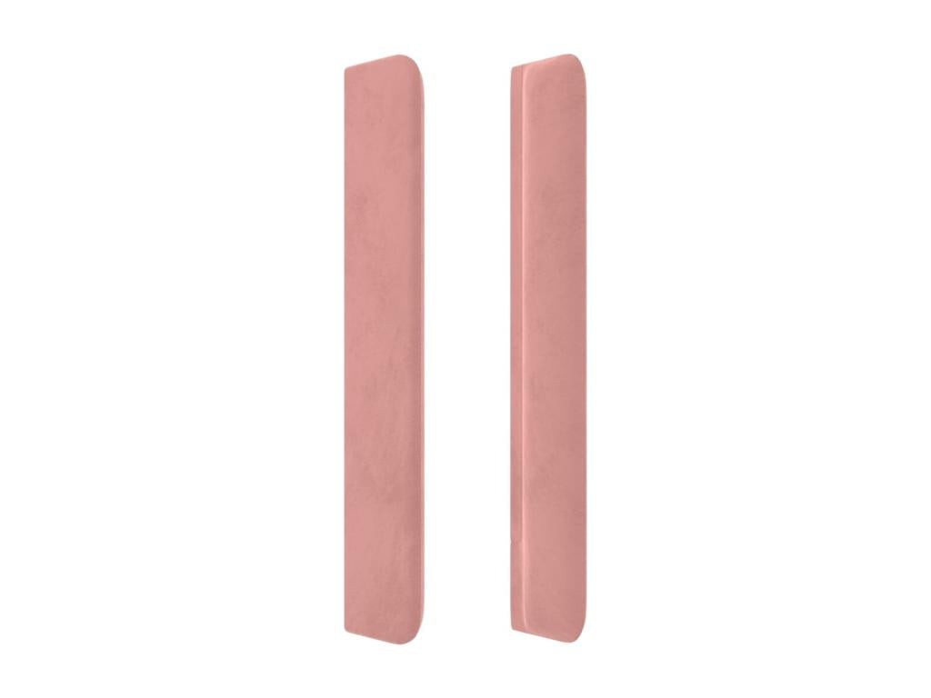 Headboard with wings, Pink, 93x16x118-128 cm, Velvet, SCEM07185