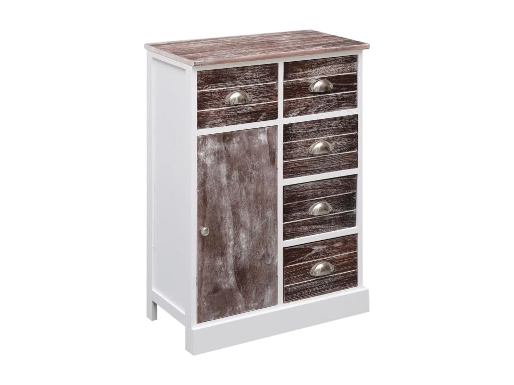 Buffet with 10 drawers, Brown, 113x30x79 cm, Wood, PMDR79624