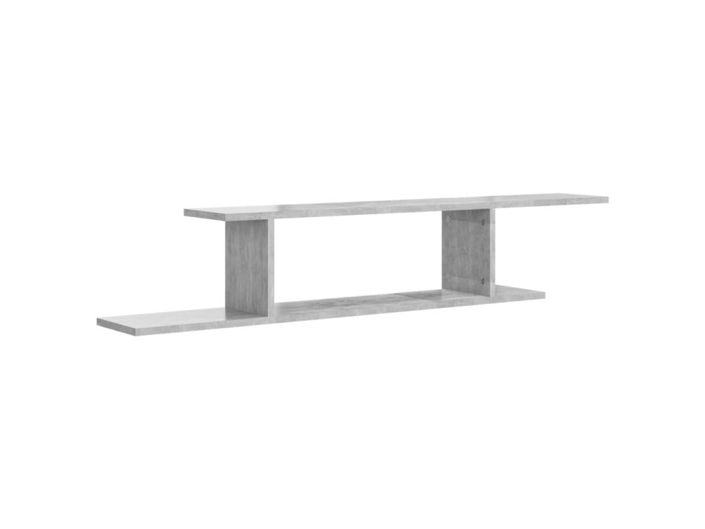Wall-mounted TV shelf, concrete grey, 125x18x23 cm, JNXJ24920