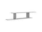 Wall-mounted TV shelf, concrete grey, 125x18x23 cm, JNXJ24920