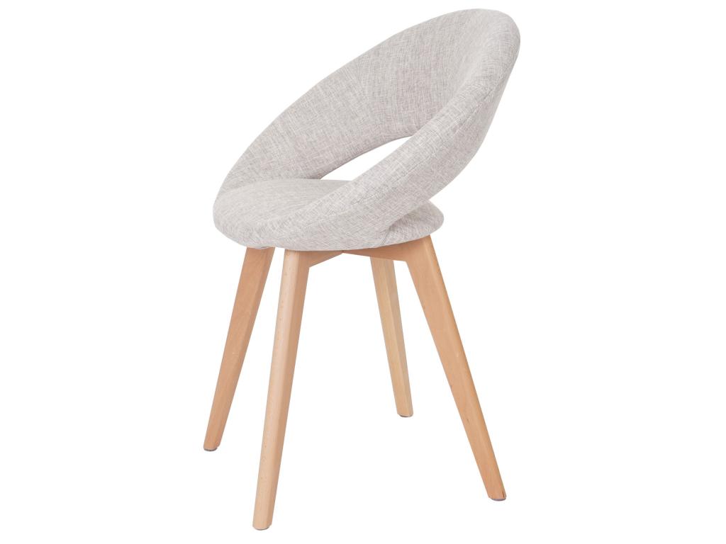 Cream/grey fabric dining chair MKQZ90614