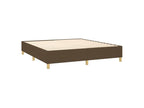 Lysvia bed base with mattress and LED lighting, dark brown, 160x200 cm, BMWW86411