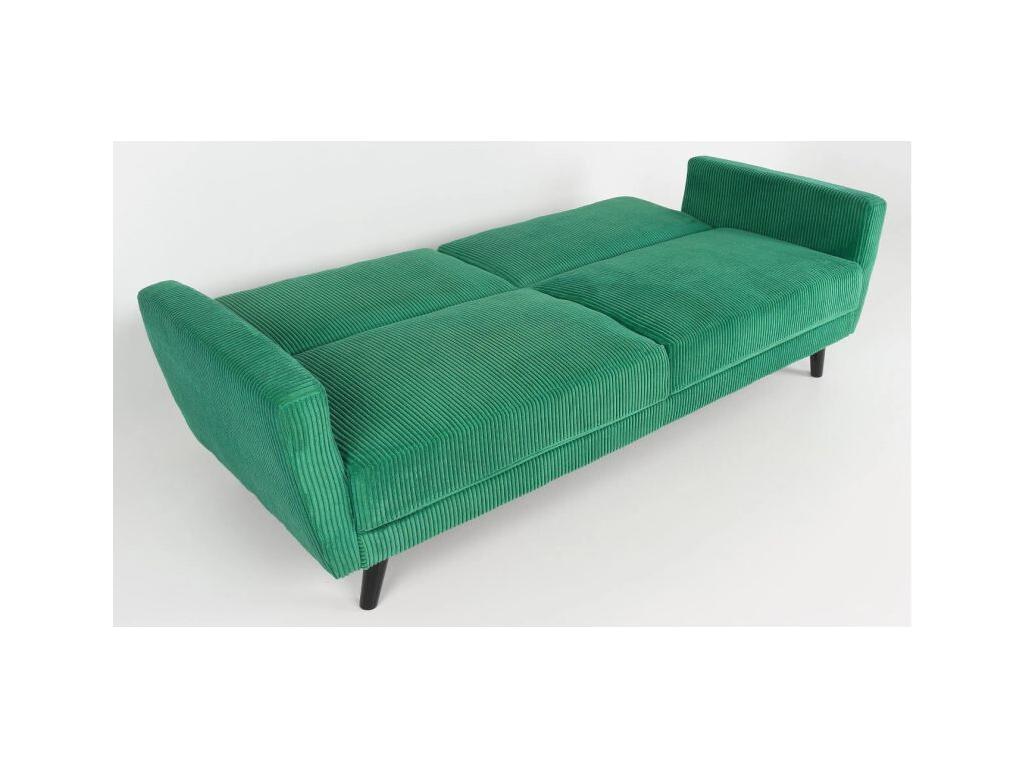 Lysvia 220cm Green Velvet Convertible Sofa SSPQ80608