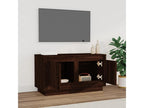 Brown oak TV stand 80x35x45 cm engineered wood KITH87672