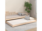 Bed frame without mattress 90x200 cm solid pine wood VNEQ35651
