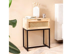 Solid Wood Bedside Table 50x60x30 cm High Side Table ZJVP04636