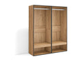 Open wardrobe 120x35x145 cm Bedroom Clothing Dressing Room Oak FCQA59153