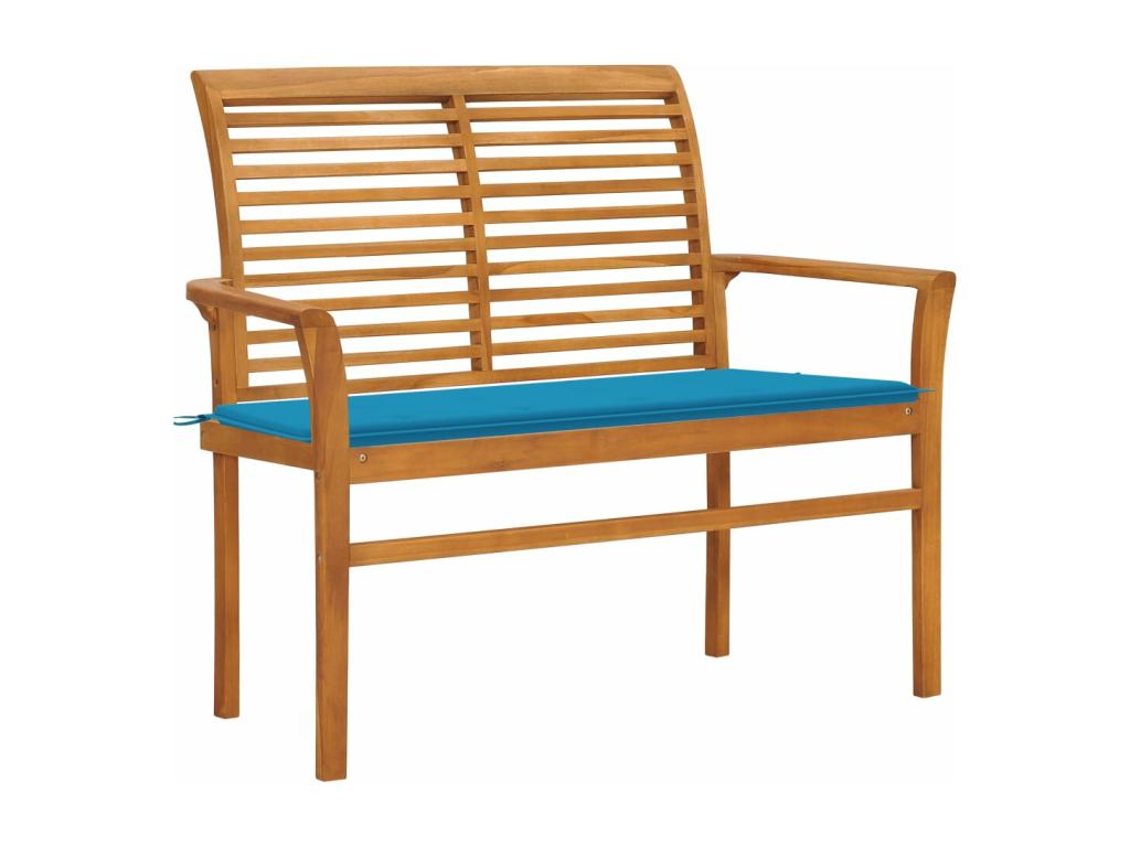 Blue wooden garden bench, 112x55x94 cm, 02 0011480 EEJN21062