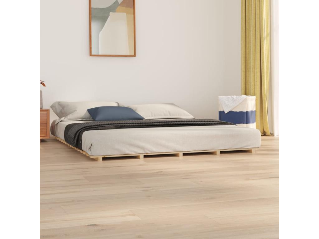 Bed frame 180x200 cm solid pine wood VLSY86835