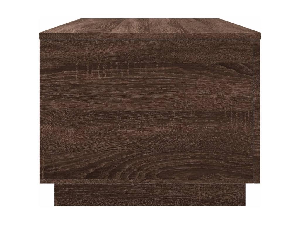 Coffee table with LED lights, brown oak, 90x50x40 cm, JZWB85112