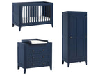 Complete nursery set including convertible cot, changing table and 1-door wardrobe, Blue SYVP53513