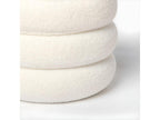 White sheepskin pouf 40x42 cm - Roma PZEB86307