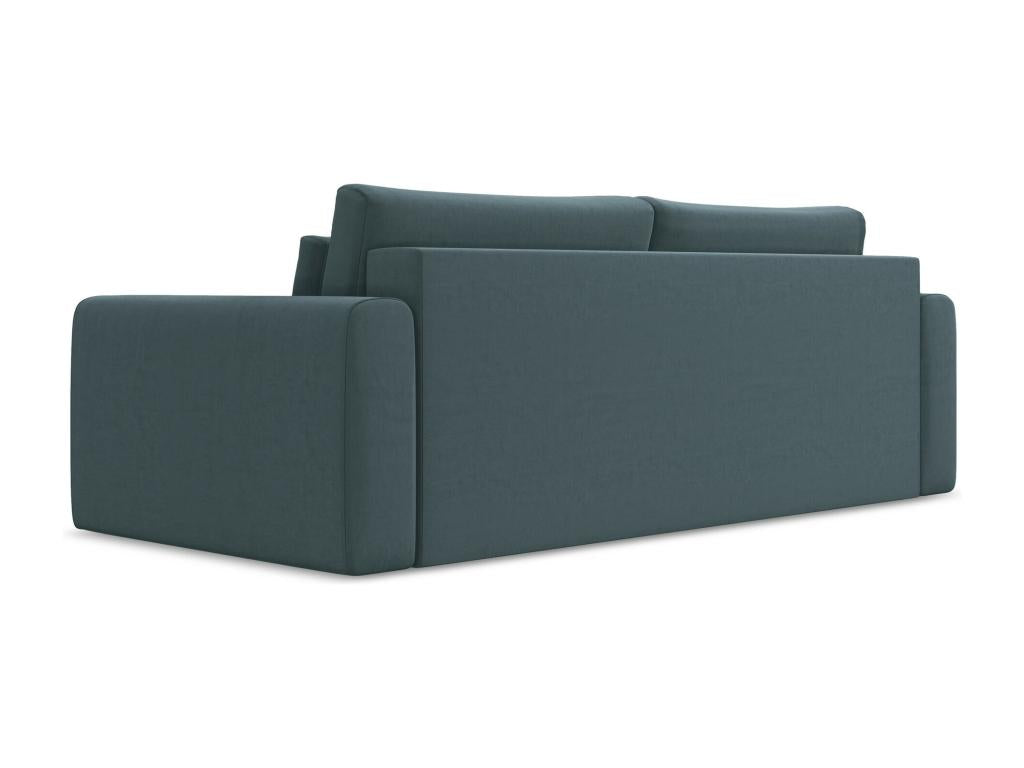 Elariva IGLK86905 3-seater convertible sofa in navy velvet