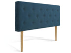 Lysvia 140cm Upholstered Headboard, Duck Blue Fabric AXRS18671