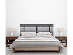 Lysvia Recycled MDF Wood Headboard, Japanese Style, 145x46cm, Fits 135/140cm Beds - Solid Black CGLR98897